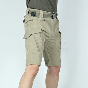 Pantalones Cortos Cargo Casuales para Hombre Hechos en Pakistán, Hechos a Medida, de Color Sólido, de Algodón de Alta Calidad, de Secado Rápido, Transpirables, con Cintura Elástica - Product Image 5