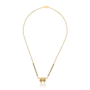 Mangalsutra de Oro Amarillo Nirvana Wati Mani para Mujer - Joyería Coleccionable Cultural - Product Image 1
