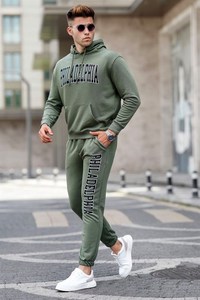 Conjunto de sudaderas con capucha y joggers para hombre, chándales unisex, chándales para hombre, empresa de fabricación turca - Product Image 2