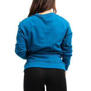Sudaderas Deportivas de Corte Regular para Mujer, Ropa Deportiva, Fabricación Personalizada OEM, Sudaderas de Algodón Casual de Alta Calidad con Cuello Redondo para Mujer - Product Image 4