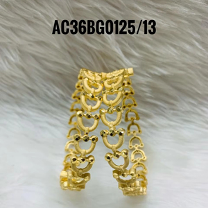 Ensemble de 2 bracelets tendance plaqués or d'un gramme - Product Image 1