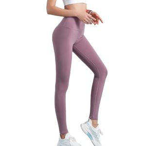 Legging de sport taille mi-haute élastique pour femme, motif uni, séchage rapide, respirant, idéal pour le yoga et le fitness (vente en gros) - Product Image 2