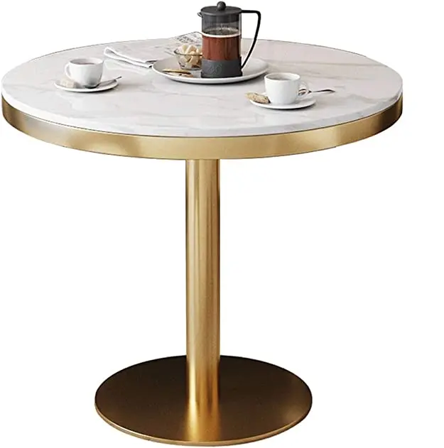 ステンレス鋼フレーム長方形大理石テーブル真鍮ゴールドコーヒーテーブルカスタマイズサイズ