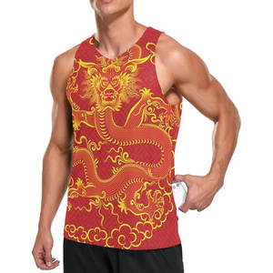 เสื้อกล้ามผู้ชายพิมพ์ลายซับลิเมชันระบายอากาศได้ดีเสื้อถักใส่สบายสไตล์ลำลอง - Product Image 6