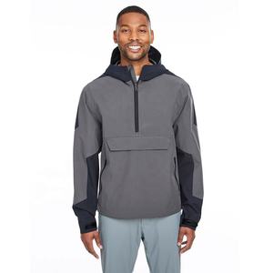 Veste Softshell légère et imperméable pour homme avec capuche zippée coupe-vent pour randonnée camping hiver printemps automne manteaux avec logo à l'avant - Product Image 2