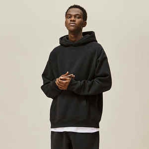 QUICKSHOW en blanco Premium 400GSM OEM pareja sudaderas con capucha negro Unisex de gran tamaño hombres sudaderas con capucha personalizadas - Product Image 1