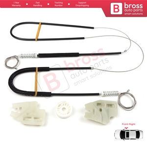 BWR488 Kit de reparación de regulador de ventana puerta delantera derecha para 3 Series E46 1998-2001 4/5 puerta pre-facelift 51337020660 - Product Image 2