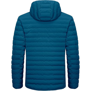 New 2026 Latest Style Men's Canvas Stand Collar Front Customizable Puffer Jacket Shiny <b>Bubble</b> Quilted Design Winter Windbreaker - Product Image 2