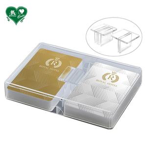 Caja de plástico de naipes personalizados de póquer de doble cubierta - Product Image 2