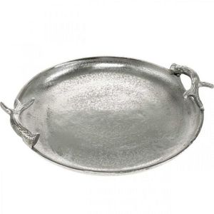 Bandeja de servicio decorativa de hoja de Metal de aluminio más vendida para mesa central para decoración del hogar. - Product Image 4