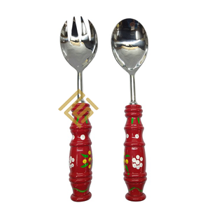 Juego de vajilla de acero inoxidable de alta calidad de lujo, mango de Metal de resina de hueso de cuerno personalizado, colección más vendida, calidad personalizada - Product Image 4