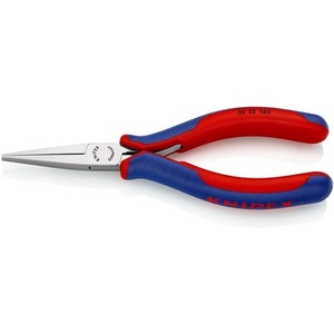 Alicates de agarre para electrónica KNIPEX, 145 mm de longitud total, mandíbulas planas, forma 5, mangos multicomponentes para pesca - Product Image 1