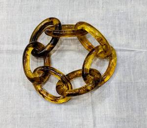 Servilleteros de resina con eslabones de cadena personalizados de calidad superior, accesorio de mesa de boda con colores personalizados para restaurantes - Product Image 3