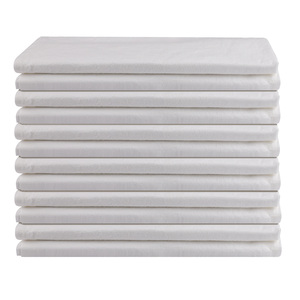 Serviette de sac à farine moderne 100% coton Design réutilisable en serviettes et accessoires en tissu blanc - Product Image 2