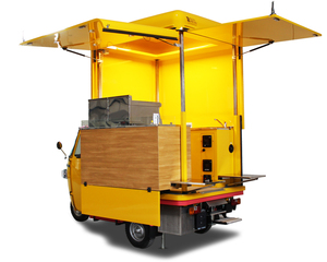 Camion de restauration électrique mobile à trois roues en acier inoxydable résistant à la rouille, remorque de cuisine de rue avec garantie de 3 ans - Product Image 1