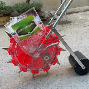Vật liệu mới tay đẩy Ngô seeder 1 hàng seeding và bón phân tất cả trong một máy - Product Image 1
