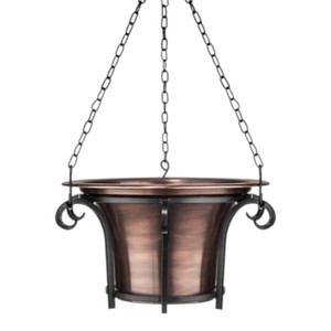 Ensemble de pots suspendus en céramique gris foncé pour une exposition moderne de plantes d'intérieur et une décoration contemporaine de la maison - Product Image 5