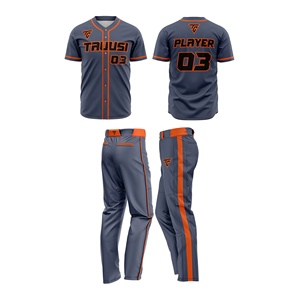 2025 Latest Adult <b>Baseball</b> Team Uniforms Customized <b>Baseball</b> Jerseys <b>Set</b> Premium Stitching 100% Polyester Breathable - Product Image 5