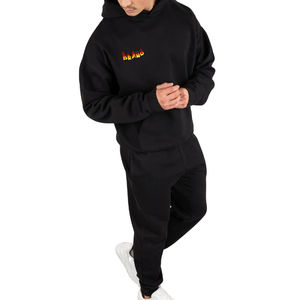 Alta calidad Multi Color hombres invierno Casual DTF Logo personalizable 100% algodón polar chándal conjuntos gimnasio desgaste pulóver Sudadera con capucha - Product Image 1