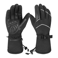 Par temps froid garder au chaud gants de ski qualité isolation thermique personnalisée paume en cuir antidérapant gants de snowboard pour hommes femmes