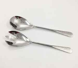 Ensemble de service à salade en acier inoxydable de qualité supérieure outil de cuisine cuillère fourchette ustensiles vaisselle articles de cuisine ustensiles de cuisine ensemble de couverts - Product Image 4