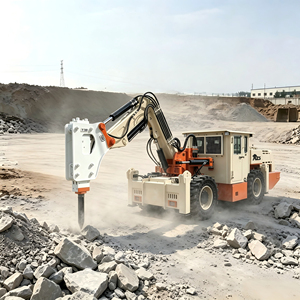 <span class=keywords><strong>Casse</strong></span>-roche hydraulique mobile 2950 sur chariot pour l'extraction minière, machine de brisage de roche pour tunnels souterrains, concasseur de pierres - Product Image 2