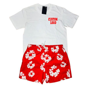 Conjunto de dos piezas de verano para hombre 2025 con camiseta fina transpirable de manga corta, conjuntos de pantalones cortos, camiseta y pantalones cortos sublimados para Unisex - Product Image 3