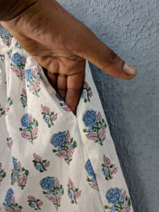 Conjunto de Pijama de Algodón Tejido a Mano, Hermoso Estampado Floral, Ligero, Transpirable y Suave, Regalos de Verano/Primavera/Otoño para Ella - Product Image 6