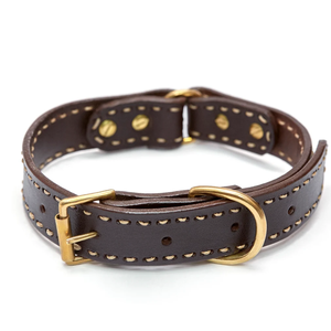 Collier de chien en cuir personnalisé avec étiquette en laiton, chien en cuir personnalisé de haute qualité en cuir vert - Product Image 3