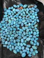 Cabochon turquoise bleu naturel en vrac 20mm pierre précieuse taille ovale pour la fabrication de bijoux 8mm de haut 9mm de large 14mm de long en forme de poire
