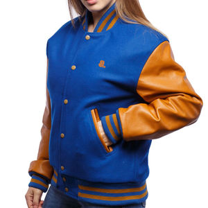 Retailer OEM ODM Service New Long Sleeve Women Varsity Jacket Ladies Cropped Baseball Uniform Varsity Jackets for Winter - Product Image 1
