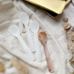 Mass Supplier Handicraft mother of pearl spoon shell caviar spoon, Unique Caviar Spoon meaningful gift