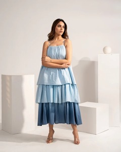 Vestido de algodón con estampado floral de bloque de mano indio, ropa de verano, vestido informal, vestido bohemio, regalo personalizado a la moda para mujer a la venta. - Product Image 1