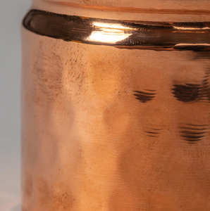 Bougies de pot martelées en cuivre de vente chaude à un prix abordable de l'Inde pour la décoration de la maison de Noël et le but de cadeaux - Product Image 5