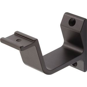 HERMETA Aluminum Handrail <b>Bracket</b> <b>Black</b> Plastic-Coated Straight Support 3550 Raincoat Product Category - Product Image 1