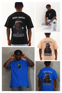 T-shirt oversize streetwear, imprimé vintage, grande taille, coton lourd, fabriqué en Turquie, OEM ODM - Product Image 4