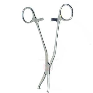 Pinzas Ortopédicas Quirúrgicas Curvas Dingman para Sujeción de Huesos |   Herramienta Médica Manual de Acero Inoxidable de Alta Calidad con Certificación CE para Huesos - Product Image 3