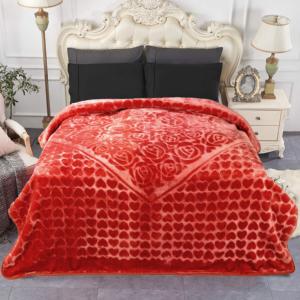 Manta Raschel de visón de poliéster de estilo europeo 100%, patrones de personajes florales con colores sólidos, calidez de invierno a precios de fábrica - Product Image 5