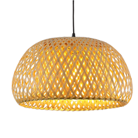 Lanterne en rotin et bambou tressé faite à la main, design rétro simple et créatif, lustre suspendu tissé pour la maison, panier de rangement TUYET