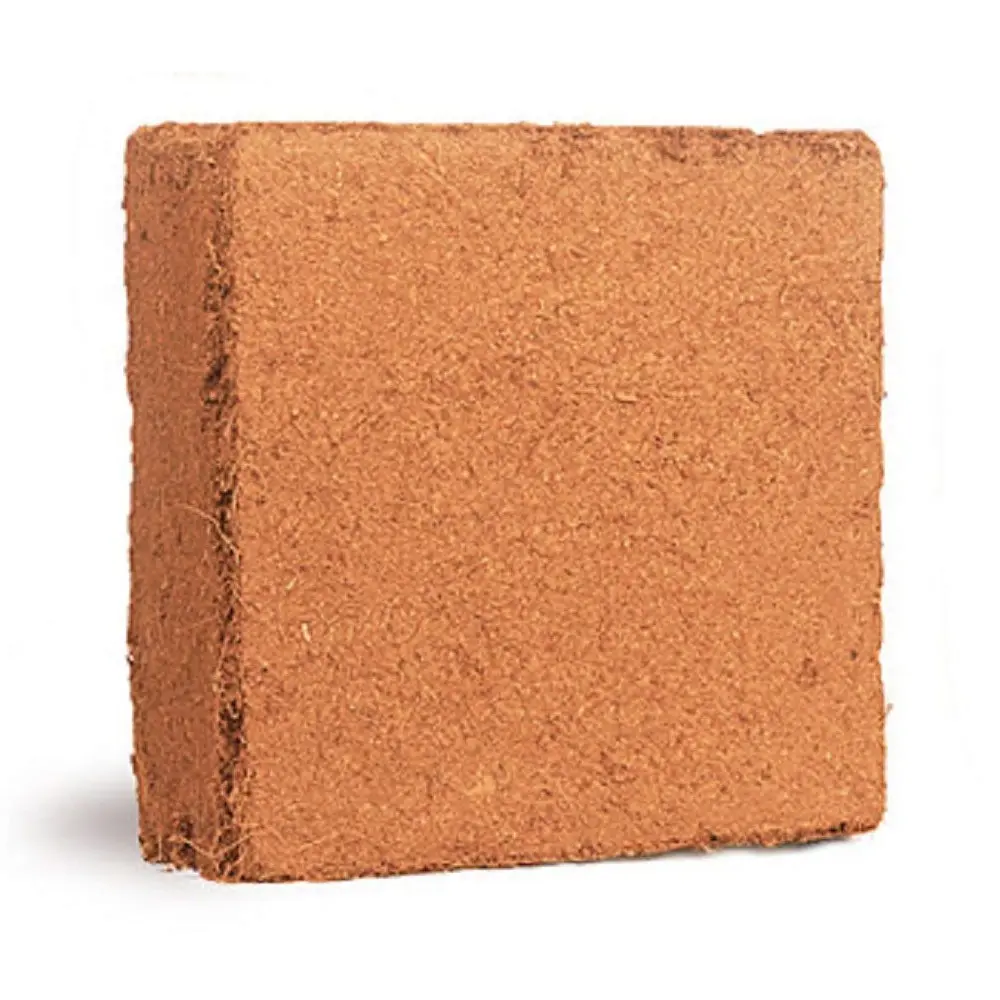 Natural Compressed Coir Husk Coconut Fiber Coco Block Medium Brick Soil Compress Coconut Peat 5 Kg at Best Prices