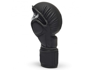 Gants de MMA demi-doigts en similicuir avec fermeture auto-agrippante unisexe pour entraînement, kickboxing et sparring - Product Image 5