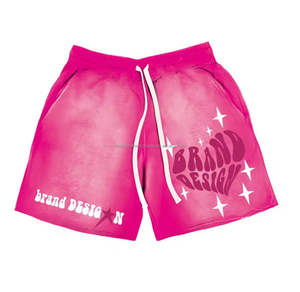 Short de gym unisexe coupe confortable et décontracté avec logo personnalisé motif solide de style athlétique moderne-Vente en gros pour hommes - Product Image 5