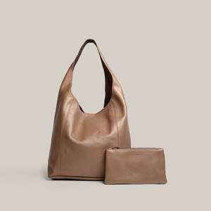 Sac hobo en cuir de qualité supérieure, nouveau style, vente directe d'usine, sac hobo en cuir à une seule couleur - Product Image 1