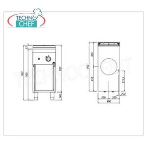 Cuisinière électrique à induction avec plaque wok sur meuble - Product Image 1