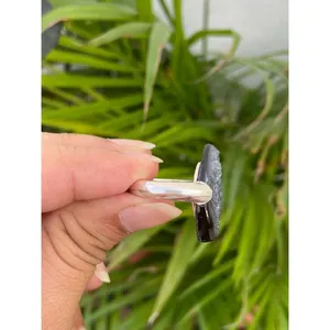 Anillo de Ágata Druzy Natural, Plata de Ley 925, Anillo de Piedras Preciosas Hecho a Mano, Proveedor de Joyería al por Mayor - Product Image 4
