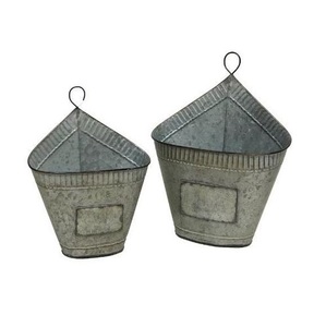Jardineras de pared de Zinc, jardineras de acero galvanizado colgantes, planta de suelo de estilo americano - Product Image 1