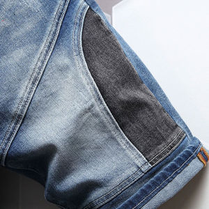 Glory Custom - Pantalones Cortos de Mezclilla para Hombre, Diseño de Parches, Verano, Alta Calidad, Transpirables, Estilo Urbano, Algodón Elástico, Corte Regular - Product Image 5