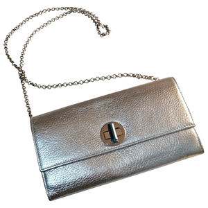 Bolsos de mano con estilo de trabajo de cuero gris para mujer, bolsos de Metal para mujer, bolsos de mano para mujer, minibolsos para mujer a precio de fábrica al por mayor - Product Image 1