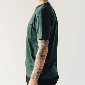 100 Percent Organic Cotton Men's Short Sleeve T-Shirt Custom Pocket <b>Tee</b>, Summer <b>White</b> Jersey for Men Bulk Manufacturing - Product Image 4