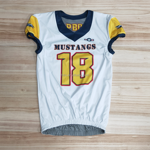 Personnalisable Respirant Anti-Bactérien Anti-UV Séchage Rapide D'été À Manches Courtes Football Américain Uniformes Plus Taille Imprimé Conception - Product Image 3